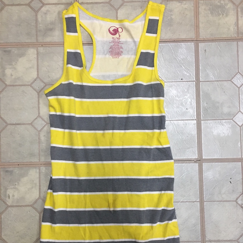 (171) OP yellow and grey tank